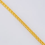 Cadena Cubica Estrellada 12.35 g / 23 1/2 in / 2.5 mm Oro Amarillo 18K