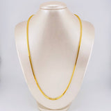 Cadena Cubica Estrellada 12.35 g / 23 1/2 in / 2.5 mm Oro Amarillo 18K