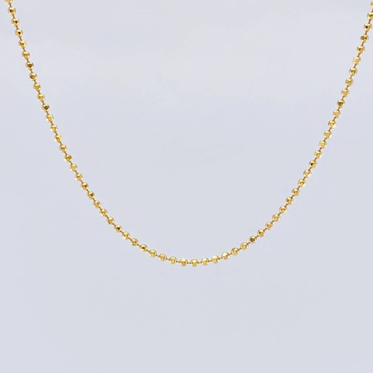 Cadena Militar 5.35 g / 23 3/4 in / 1.4 mm Oro Amarillo 18K
