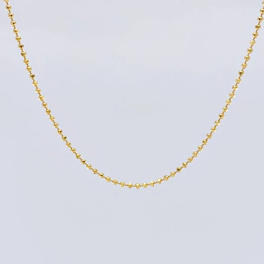 Cadena Militar 6.55g / 44cm / 1.6mm Oro Amarillo 18K