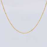 Cadena Militar 5.35 g / 23 3/4 in / 1.4 mm Oro Amarillo 18K