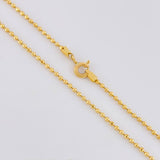 Cadena Militar 5.35 g / 23 3/4 in / 1.4 mm Oro Amarillo 18K