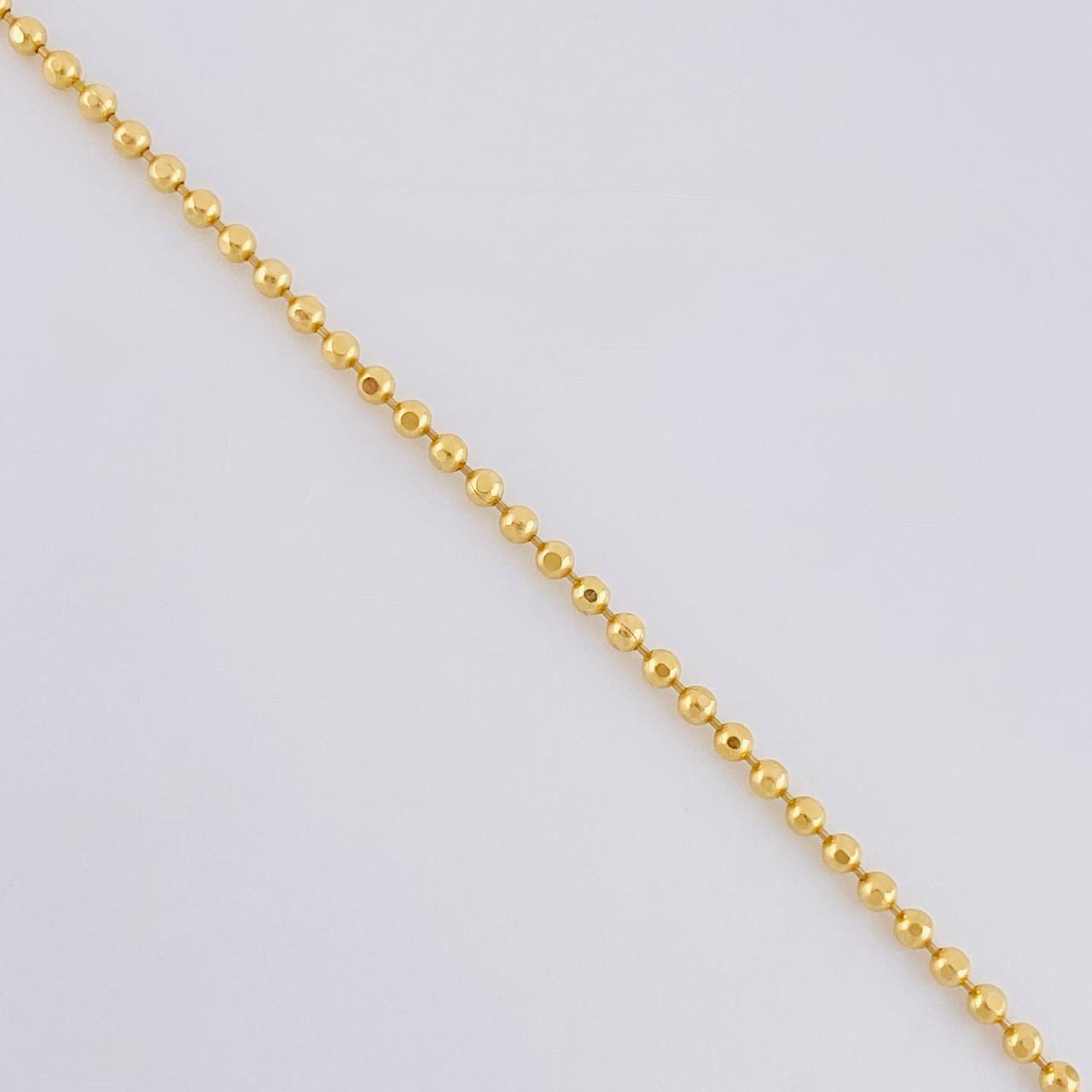 Cadena Militar 5.35 g / 23 3/4 in / 1.4 mm Oro Amarillo 18K