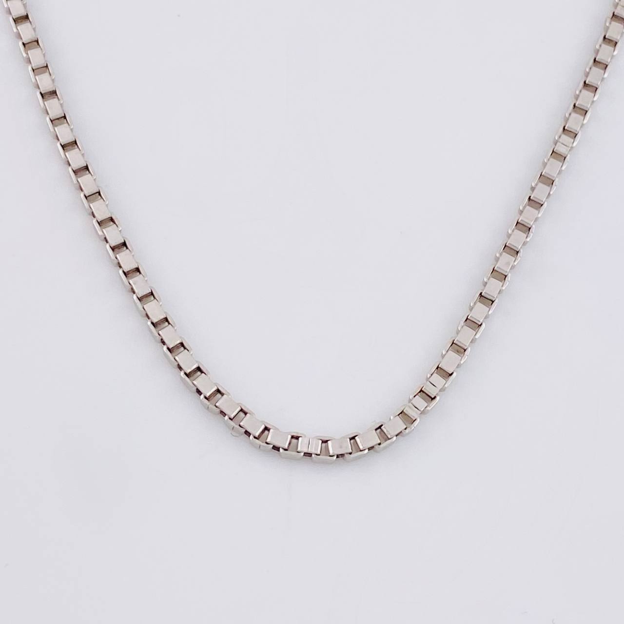 Cadena Veneciana 7.65 g / 20 in / 2 mm Oro Blanco 18K