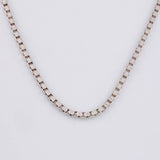 Cadena Veneciana 7.65 g / 20 in / 2 mm Oro Blanco 18K