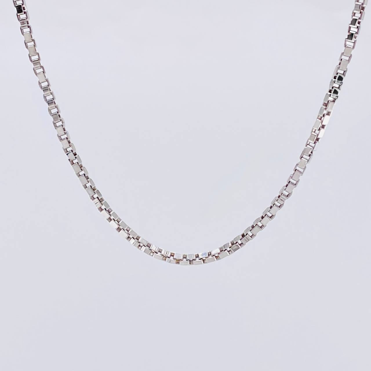 Cadena Veneciana 7.65 g / 20 in / 2 mm Oro Blanco 18K