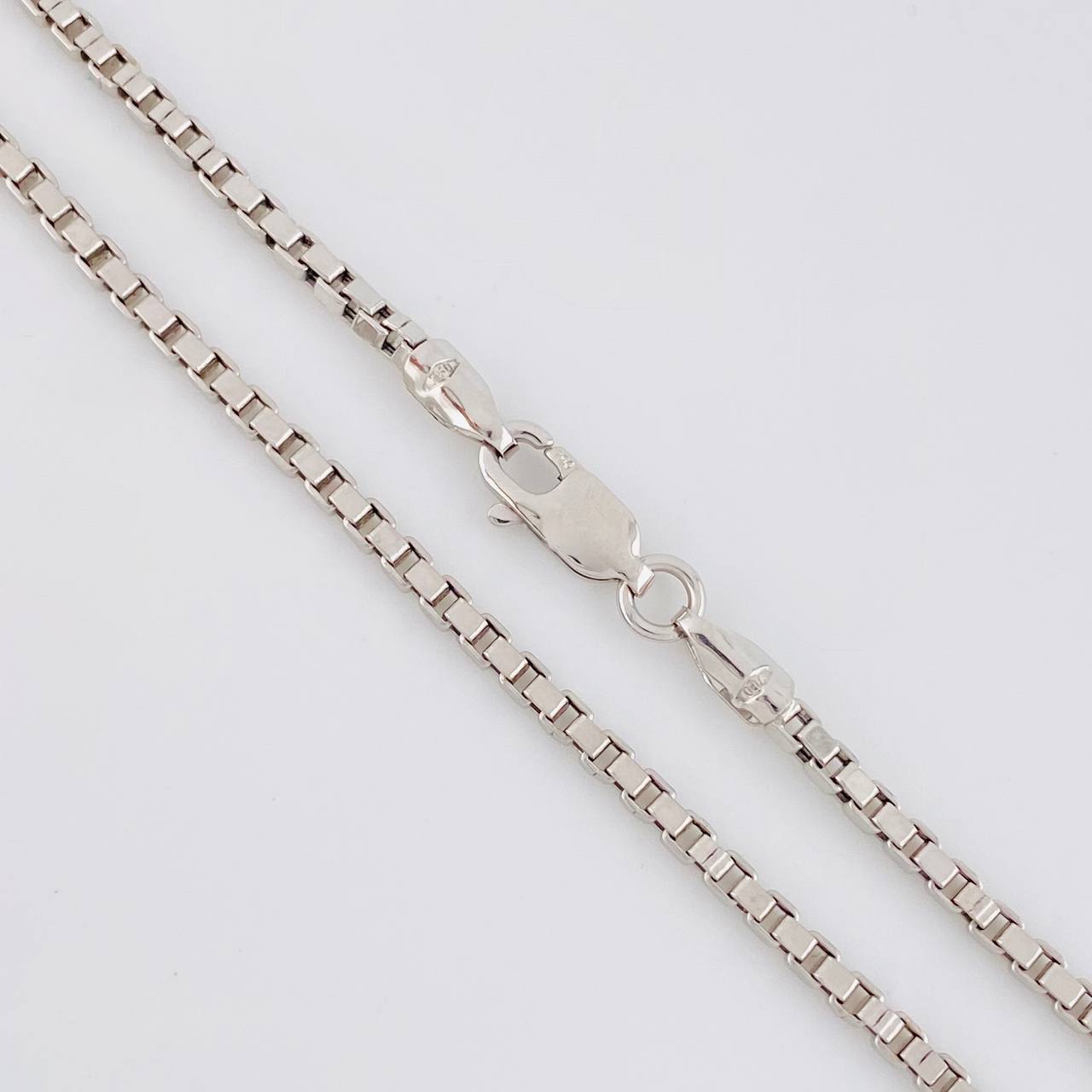 Cadena Veneciana 7.65 g / 20 in / 2 mm Oro Blanco 18K