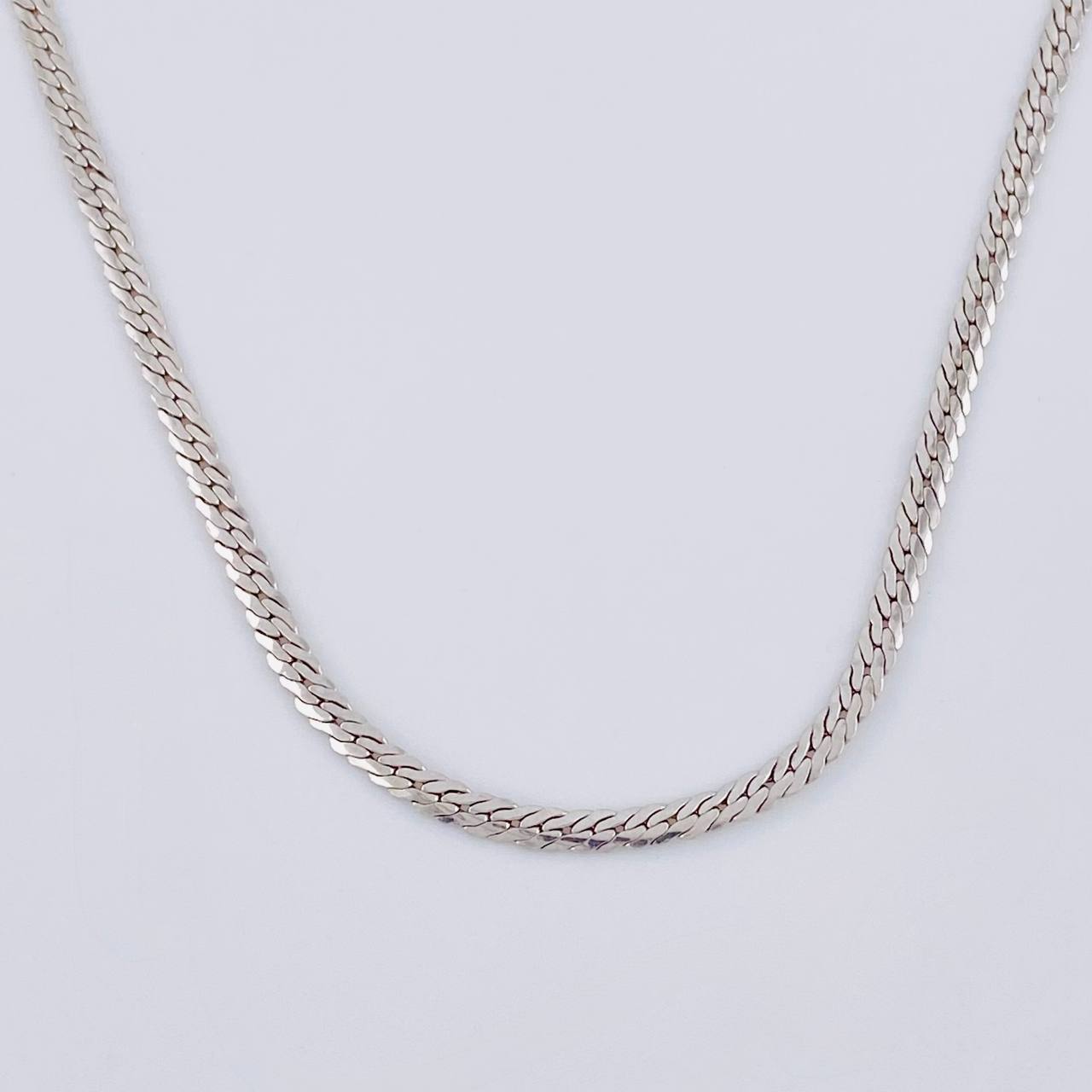 Flat Snake Chain 3.6 g / 19 3/4 in / 2.2 mm White Gold 18K