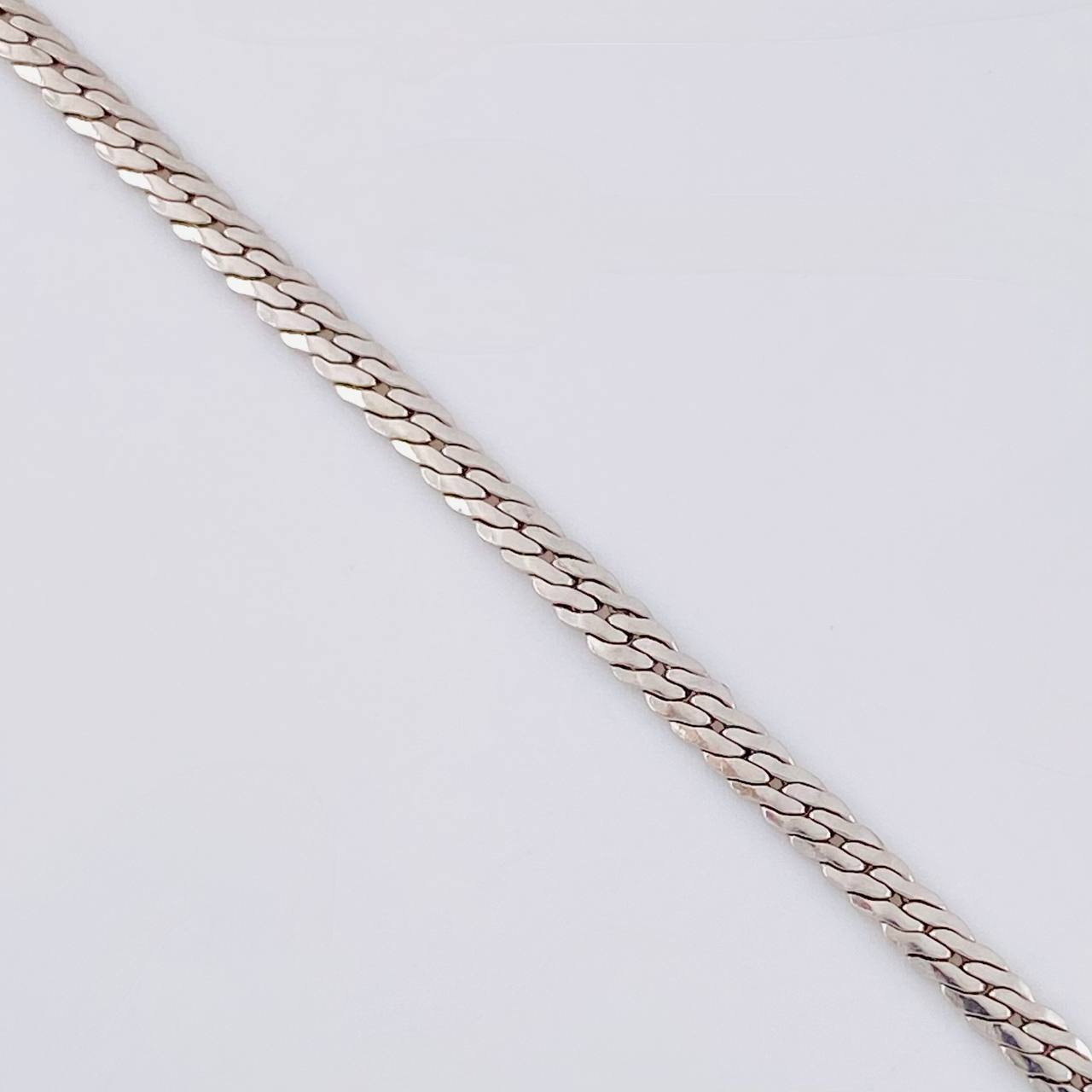 Flat Snake Chain 3.6 g / 19 3/4 in / 2.2 mm White Gold 18K