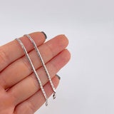 Flat Snake Chain 3.6 g / 19 3/4 in / 2.2 mm White Gold 18K