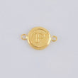 Charm Circle Letter P 0.3 g / 1/2 in 18K Yellow Gold