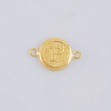 Charm Circle Letter P 0.3 g / 1/2 in 18K Yellow Gold