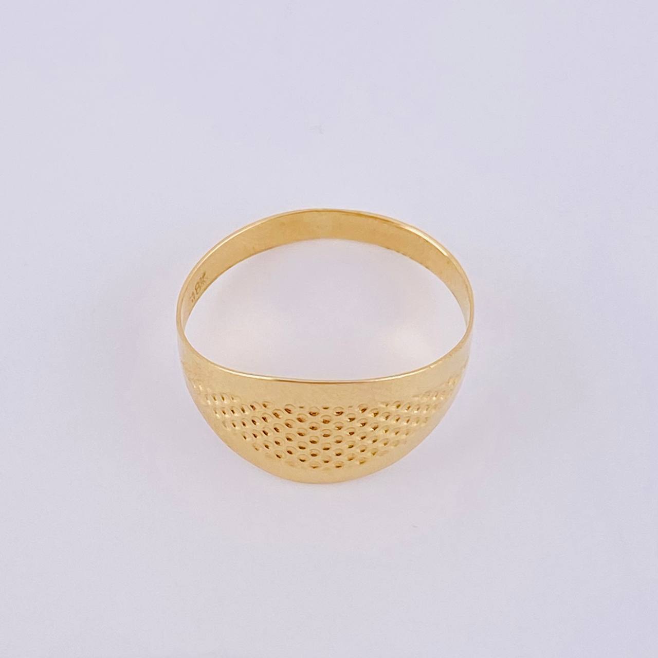 Anillo Malla Punteada 1.4g / T6 1/4 Oro Amarillo 18K