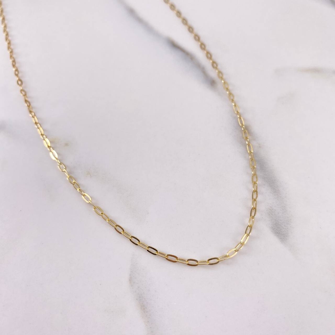 Paperclip Chain 2.55gr / 50cm / 1.7mm 18K Yellow Gold &