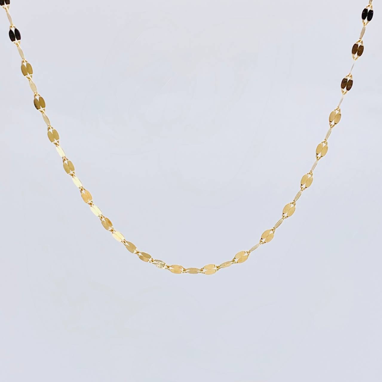 Chain Flower Mirror 1.7 g / 19 3/4 in / 2.1 mm Yellow Gold 18K