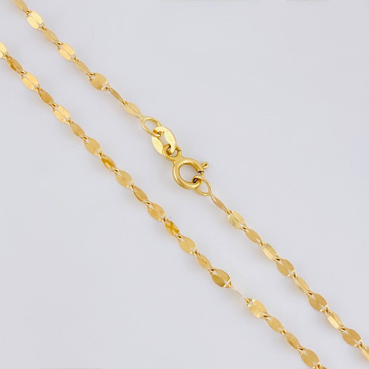 Chain Flower Mirror 1.7 g / 19 3/4 in / 2.1 mm Yellow Gold 18K