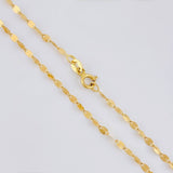 Chain Flower Mirror 1.7 g / 19 3/4 in / 2.1 mm Yellow Gold 18K
