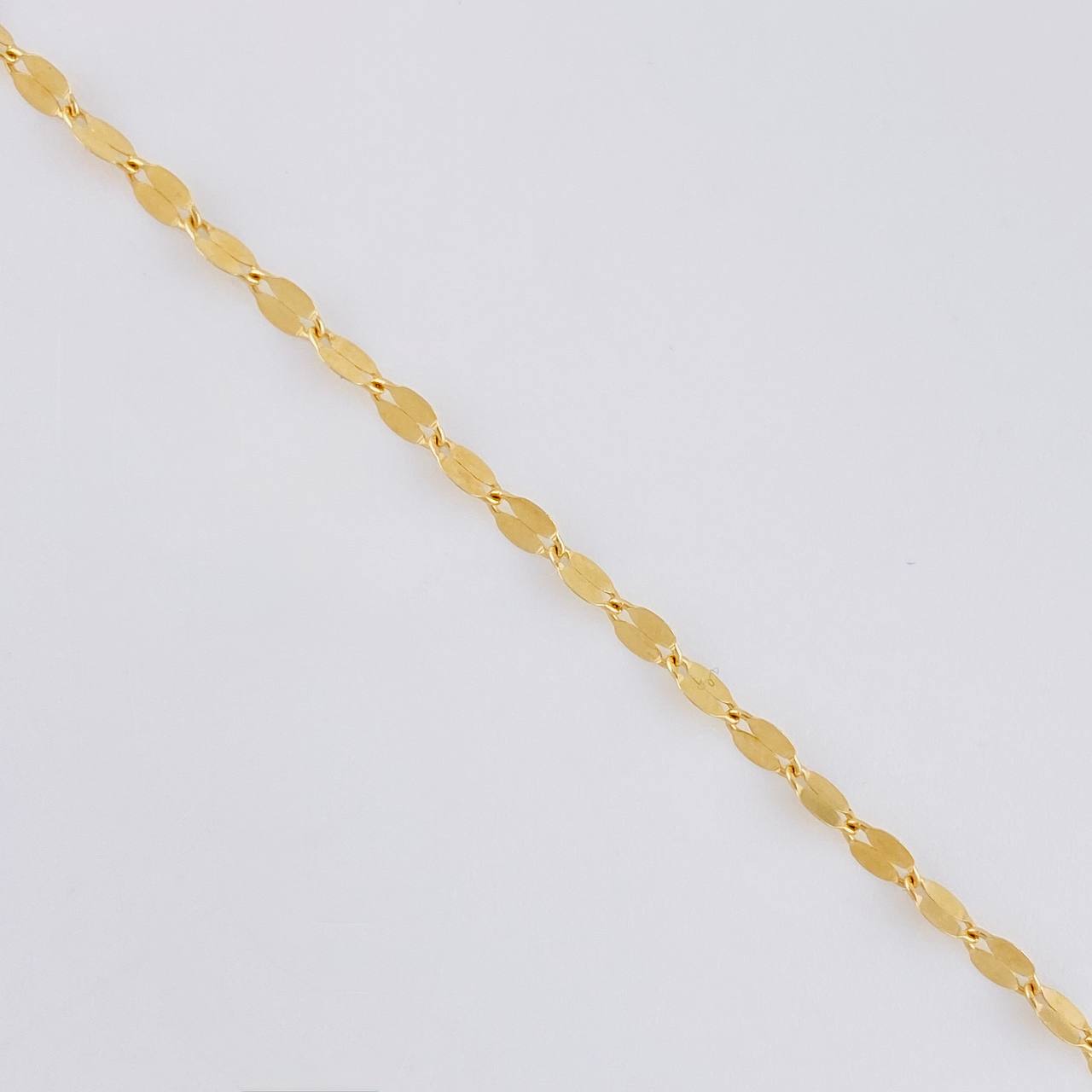 Chain Flower Mirror 1.7 g / 19 3/4 in / 2.1 mm Yellow Gold 18K