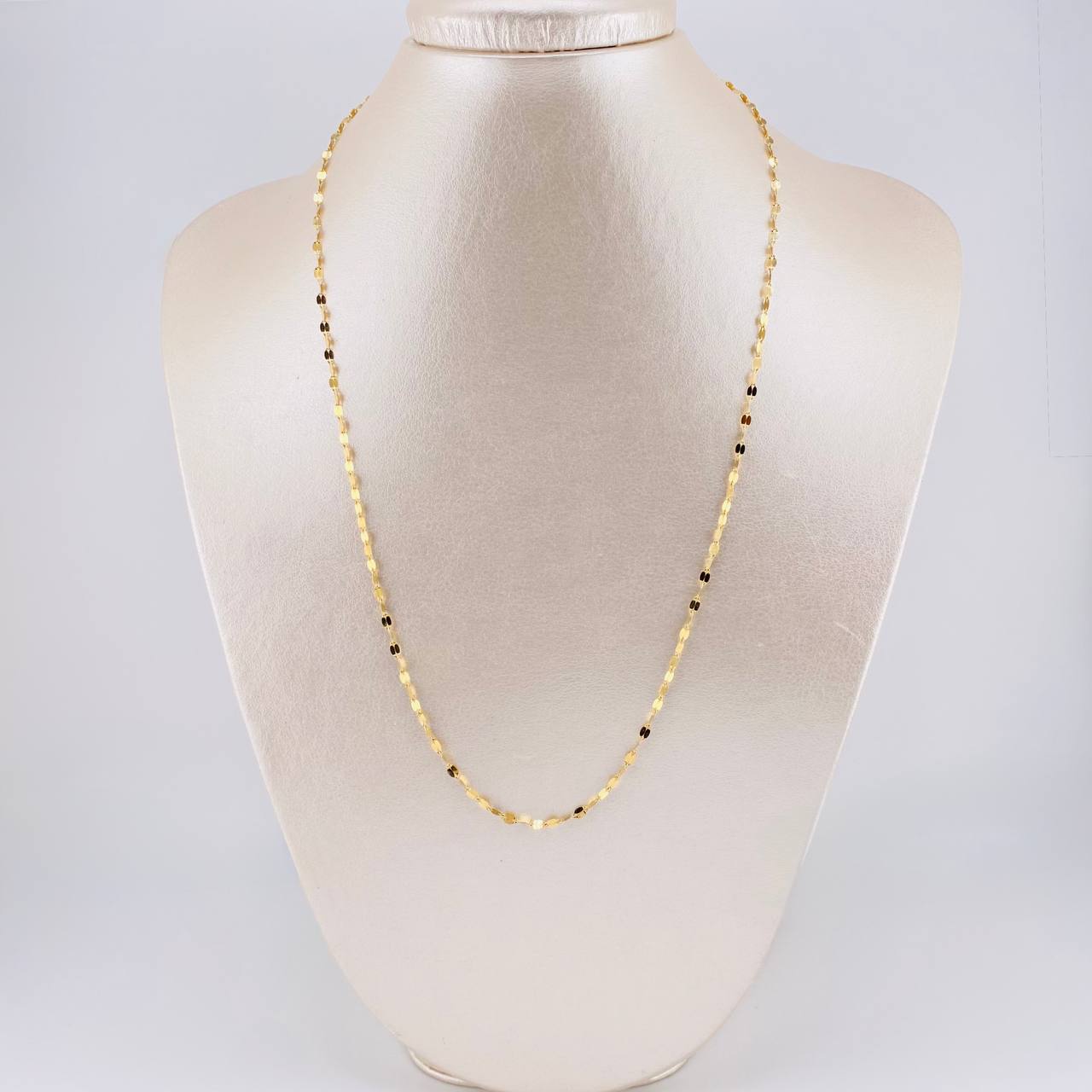 Chain Flower Mirror 1.7 g / 19 3/4 in / 2.1 mm Yellow Gold 18K