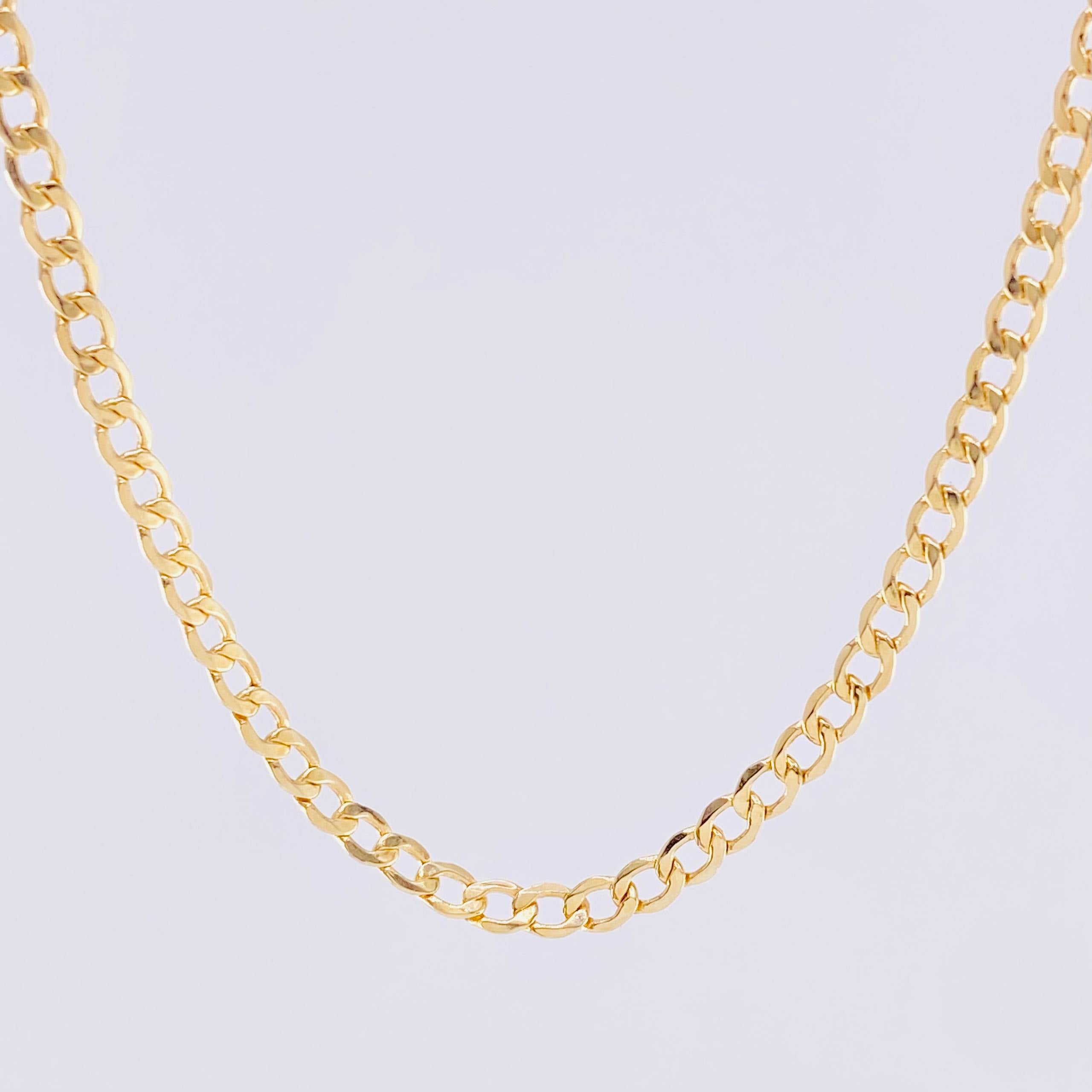 Cuban Links 4.35 g / 17 1/4 in / 3.3 mm Yellow Gold 18K