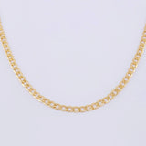 Cadena Cubana 4.35 g / 44 cm / 3.3 mm Oro Amarillo 18K