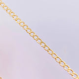 Cadena Cubana 4.55g / 24 1/2 in / 3.1mm Oro Amarillo 18K