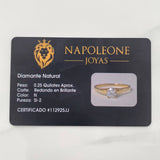 Diamond Solitaire Ring 25 Pts 1.35 g / T7 Yellow Gold 18K