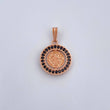 Pendant San Benito 1.95gr / 2.2cm / Black Zirconia 18K Rose Gold &