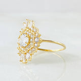 Anillo Nevada Hexagonal 2.45gr / T5 1/2 / Oro Amarillo 18K ©