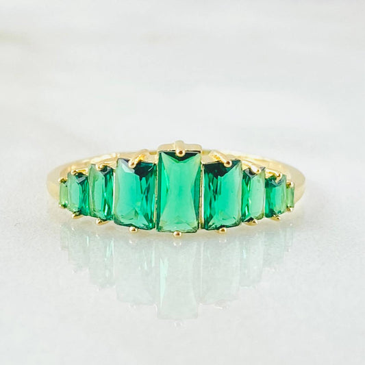 Anillo Línea Ascendente 1.3gr / T7 1/2 / Oro Amarillo 18K ©