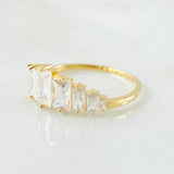 Anillo Linea Ascendente 1.65 g / T6 3/4 Oro Amarillo 18K Nac.Esp.