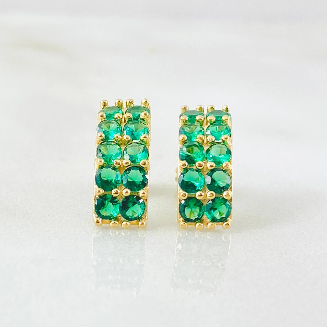 Topos Doble Carril 2.45gr / Oro Amarillo 18K ©
