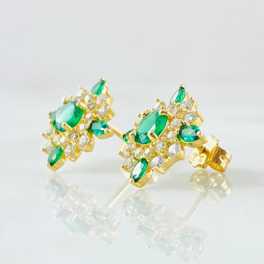 Topos Flor Estrellada 2.65gr / Oro Amarillo 18K ©