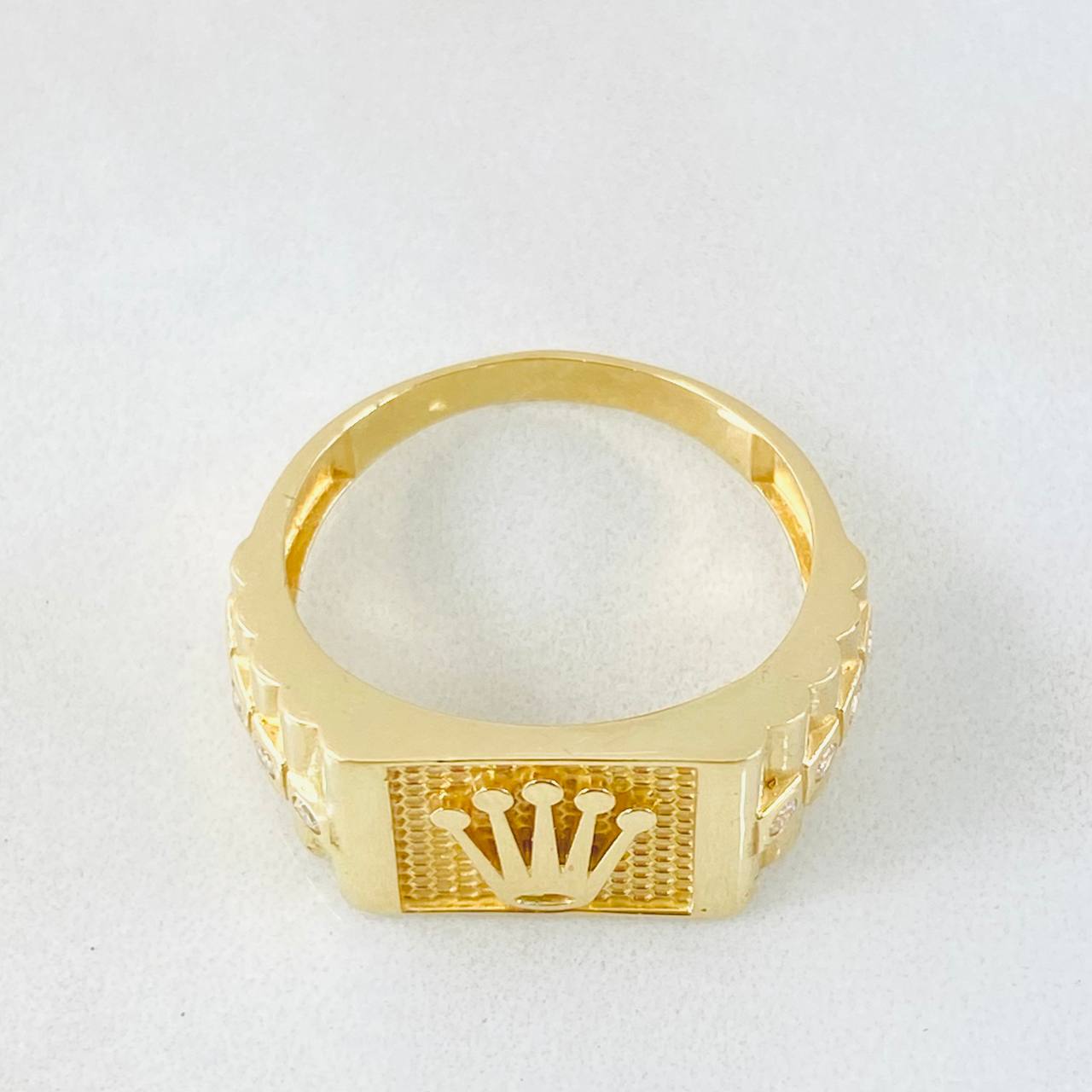 Anillo Correa Corona 6gr / T9 1/4 / Oro Amarillo 18K