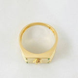 Anillo Rostro Cristo 5.95gr / T9 1/2 / Oro Amarillo 18K *