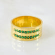 Thick Band Ring 10.7gr / T10 1/2 / 18K Gold *