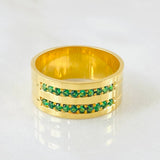 Thick Band Ring 10.7gr / T10 1/2 / 18K Gold *