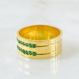 Thick Band Ring 10.7gr / T10 1/2 / 18K Gold *