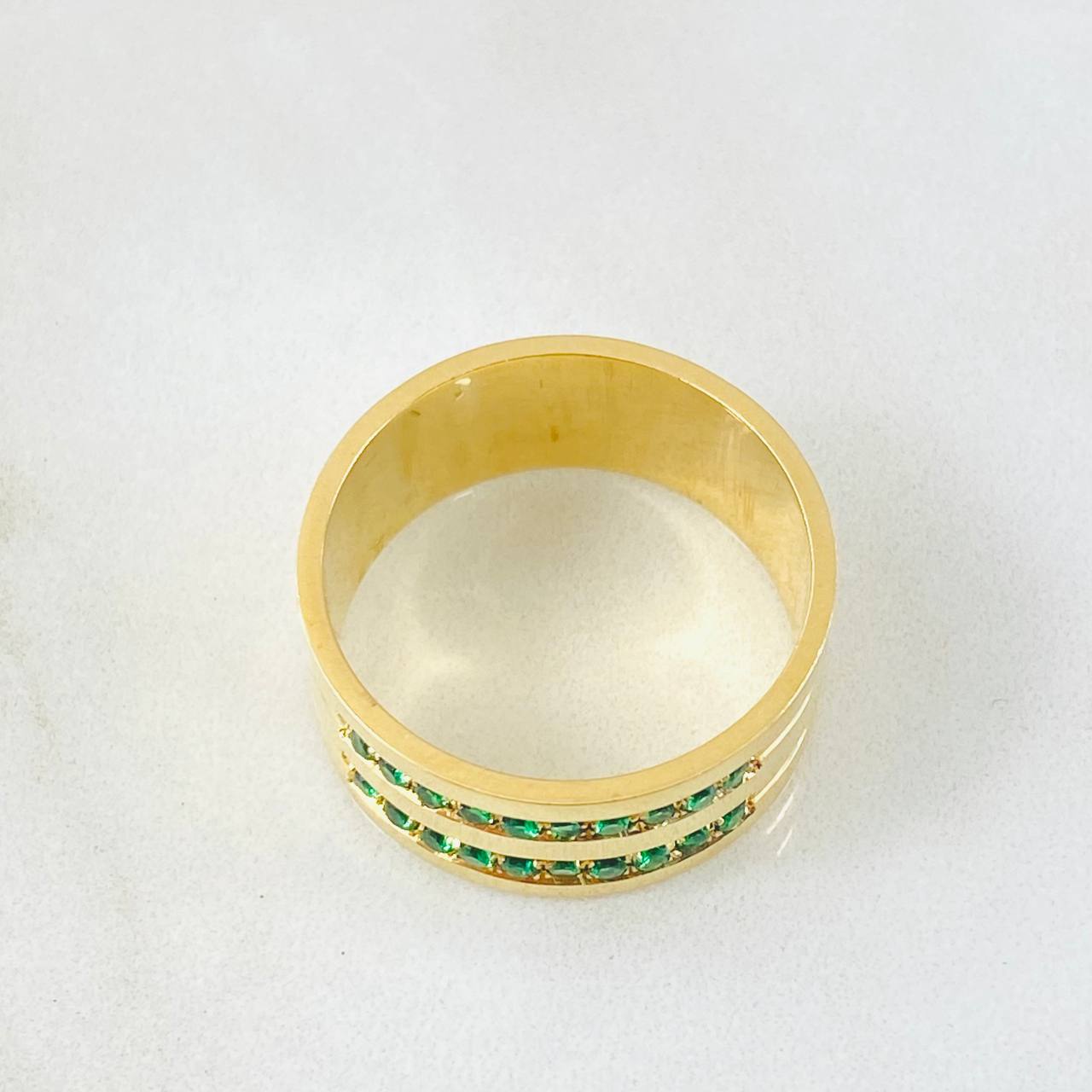 Thick Band Ring 10.7gr / T10 1/2 / 18K Gold *