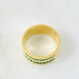 Thick Band Ring 10.7gr / T10 1/2 / 18K Gold *