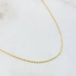 Flat Anchor Chain 1.25gr / 15 3/4 in / Three Golds +3 18K *