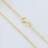 Flat Anchor Chain 1.25gr / 15 3/4 in / Three Golds +3 18K *