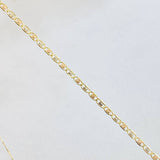 Flat Anchor Chain 1.25gr / 15 3/4 in / Three Golds +3 18K *