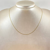 Flat Anchor Chain 1.25gr / 15 3/4 in / Three Golds +3 18K *
