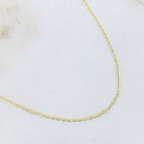 Flat Anchor Chain 1.55gr / 19 3/4 in / Three Golds +3 18K *