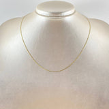 Flat Anchor Chain 1.3gr / 15 3/4 in / Three Golds +3 18K *