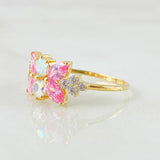Anillo Muerdago Floral 2.1gr / T6 1/4 / Oro Amarillo 18K