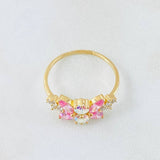 Anillo Muerdago Floral 2.1gr / T6 1/4 / Oro Amarillo 18K