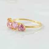 Anillo Corazones Línea 1.6gr / T7 / Oro Amarillo 18K