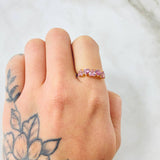 Anillo Corazones Línea 1.6gr / T7 / Oro Amarillo 18K